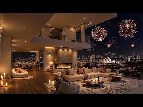Sydney New Year’s Eve 2026 🌆 Cozy Apartment Ambience with Smooth Jazz & Fireworks to Deep Relaxation