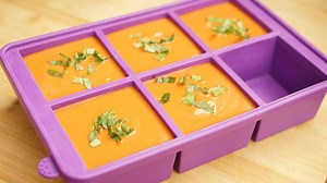 Ever wonder what do to with all that leftover soup or stew? The new Soup Master makes make ahead meal prep a breeze. It's Maximum Capacity so it holds up to 6 full cups (approx 1.5 litres) per tray. The clear lid lets you see your frozen portions and it has a tight fitting seal to help keep out unwanted "freezer flavors".The flexible, non-stick tray lets you easily pop out your favorite frozen portions and makes for easy clean up. Learn more at shapeandstore.com (shapeandstore.ca in Canada). | S