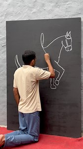 4.3M views · 110K reactions | One line art horse drawing || बिना हाथ उठाएँ घोड़े की ड्रॉइंग बहुत ही आसान ||  #onelineart #horseart #fbreelsfypシ゚viralシ | Artist Naresh kumar | Facebook
