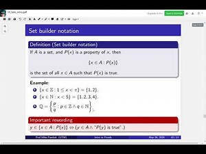 Intro to Proofs - Sets - Intro Part 2/2