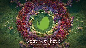 Growing Flowers Pattern Logo Opener