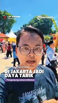 Traditional Houses in Each Region in Jakarta Attract Visitors to Betawi Eid at Lapangan Banteng