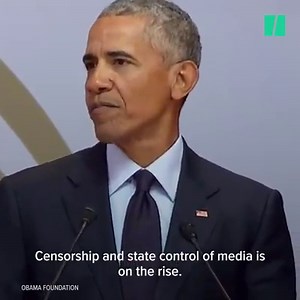 President Obama subtly (but passionately) gave Trump shade while giving the Nelson Mandela Annual Lecture. | HuffPost Politics