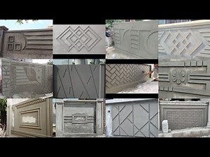 Simple Front Wall Plaster Designs You Must Try l Cement plaster l Front Wall Plaster l