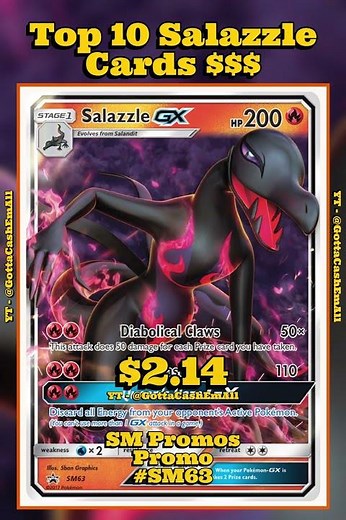 Top 10 RAREST Salazzle Pokémon Cards! 🔥🦎 #pokemon #top10 #tcg #pokémon #pokemoncards #pokemontcg