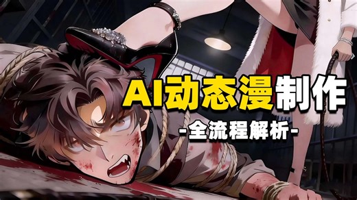 【AI动态漫教程】超精细讲解！AI漫剧制作全流程教学！分镜脚本+生成视频+人物设计+剪辑配音AI一键生成，零基础小白也能轻松学会！7天学完直接变现接单！
