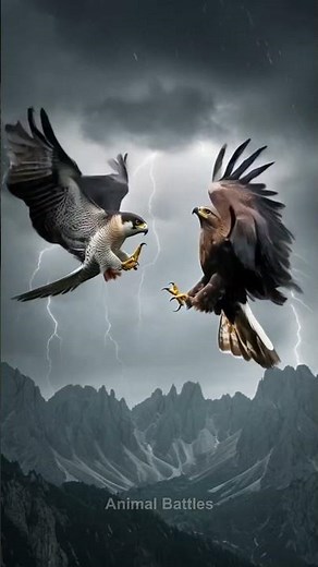 Peregrine Falcon vs Golden Eagle: Sky Showdown