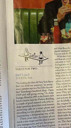 Our food critic Hannah Goldfield scores a seat at the new restaurant Torrisi—an Italian-ish spot by the group behind Carbone and Sadelle that might be the hottest table in town. Follow us to see more of our Tables for Two series, and tap the link in our bio to read the full review. Photographs by Caroline Tompkins.