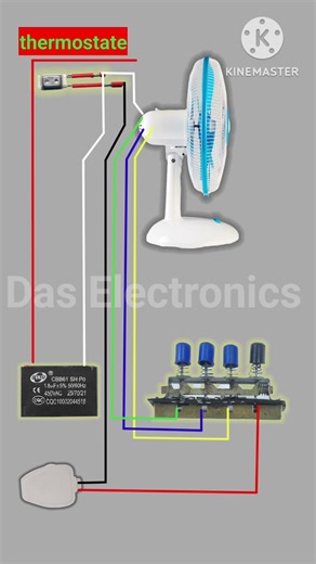 Table Fan 6 wire Connection #shortsfeed #electrical #electronic #fanrepair