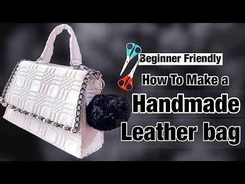 How to make a leather bag at home // DIY tutorial