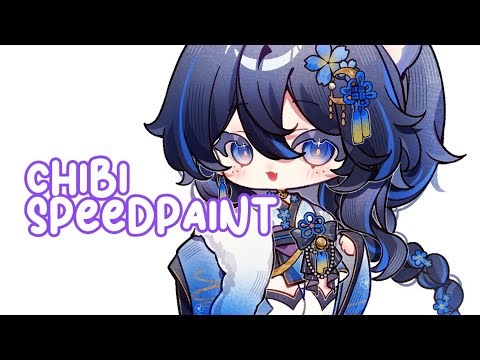 Drawing a fluffy chibi| SpeedPaint 