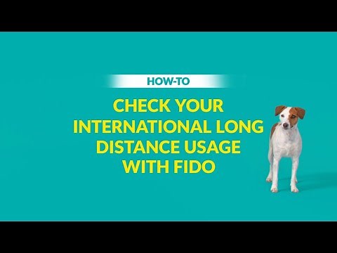 How To Check International Long Distance Usage in Fido MyAccount