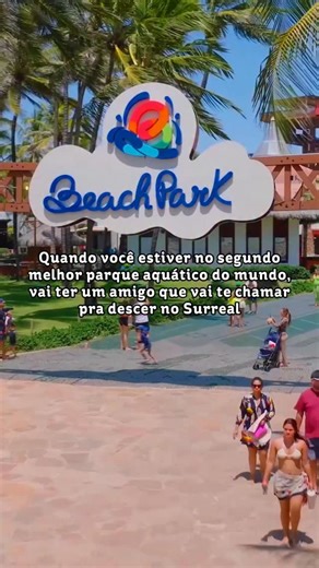 Beach Park on Instagram: "Tem momentos que marcam a gente pra sempre. E um deles é, sem dúvida, descer o Surreal. 🌊✨"