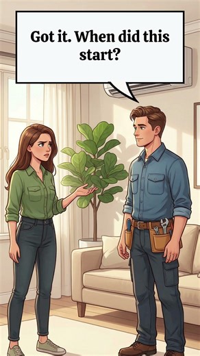 AC Repair Gone Right! 😅 | Learn Real English Conversation | Dues English #shorts