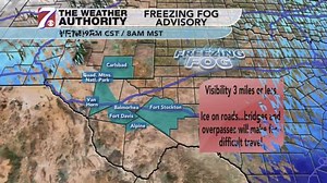 3.5K views | Forecast hasn't changed much. Freezing fog the main issue in the Trans-Pecos. The PB has a chance at some freezing drizzle over the next 12 hours, accumulations light. Second round of precip. looks to be snow (starting around 6-7PM) on Weds. going through Thursday | First Alert 7 | Facebook