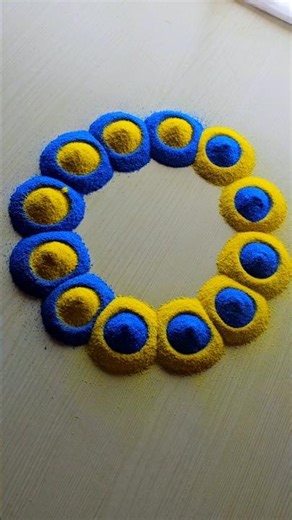 Simple Rangoli|Satisfying Rangoli | Easy Rangoli Tips and Tricks |ASMR #rangoli#satisfying#asmr#yarn