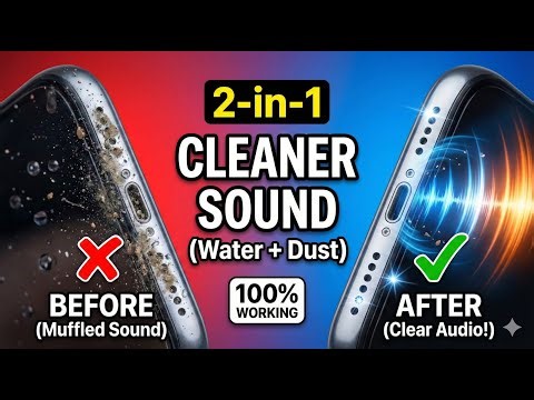 Remove Water & Dust From Speaker Sound 🔊 (Fix Muffled Audio 100%)
