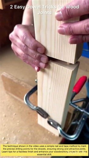2 Easy Dowel Tricks for Wood Joints! #heavyequipment