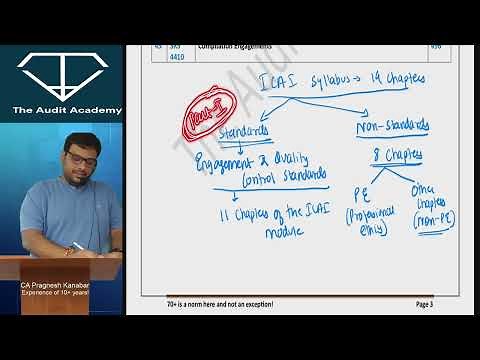 Lec 1 CA Final Audit | New Course Applicable - May 24 onwards