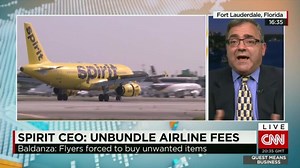 Spirit CEO: Unbundle airline fees