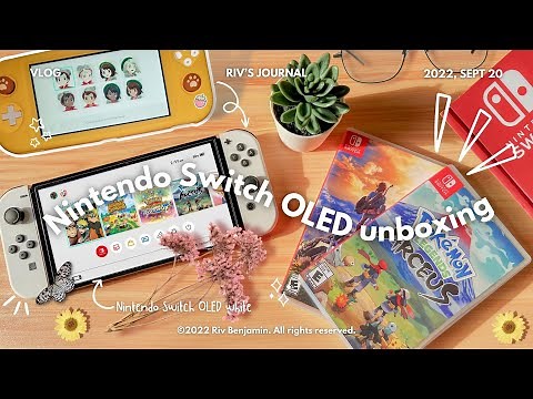 Unboxing the Nintendo Switch OLED (White) | Aesthetic Unboxing 📦✨