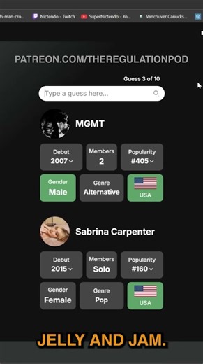 Everyone’s favorite band, Jam and Jelly. Advent Calendar Day 12. Watch the full video on Patreon.