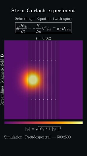 Stern-Gerlach experiment simulation