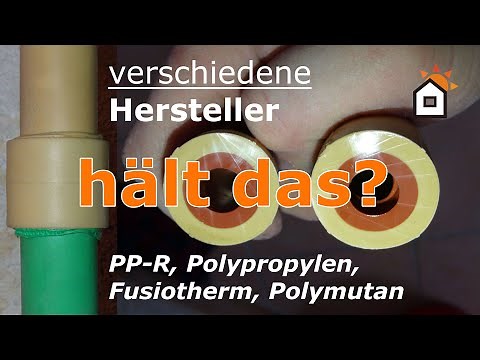unterschiedliche PP-R Rohre schweißen