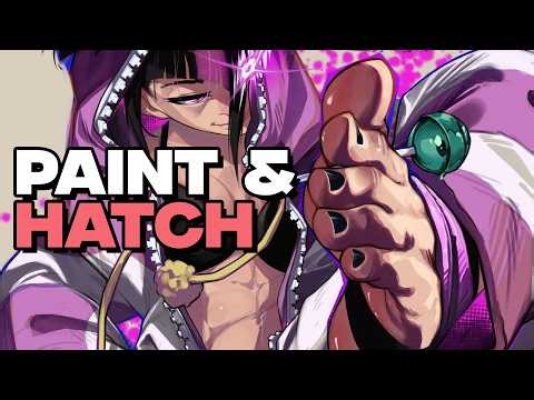 Painting Through Hatching【elfe carter / elfinou】Art Review