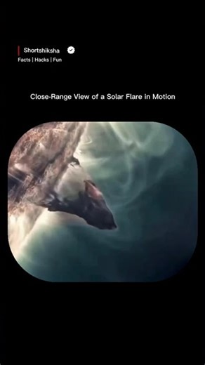 Solar Flare Up Close ☀️ | The Sun’s Magnetic Power