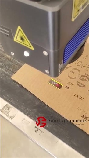 Laser Marker for Batch Code Printing on Cardboard
