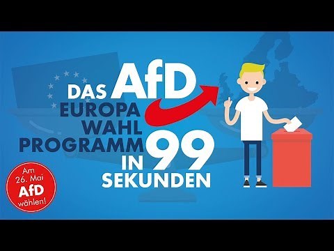 The AfD platform for the European elections in 99 seconds!