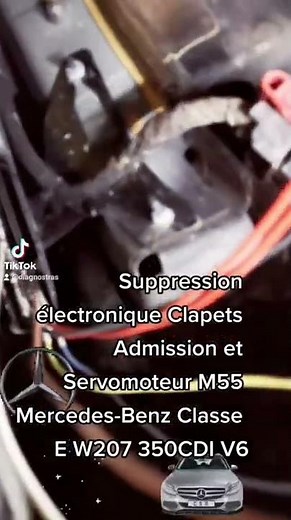 Suppression électronique Clapets Admission et Servomoteur M55 Mercedes-Benz Classe E W207 350CDI V6