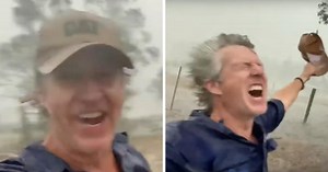 Emotional Moment Joyous Australian Farmer Celebrates While He Welcomes Torrential Rain Finally Falling Onto His Drought-Stricken Property