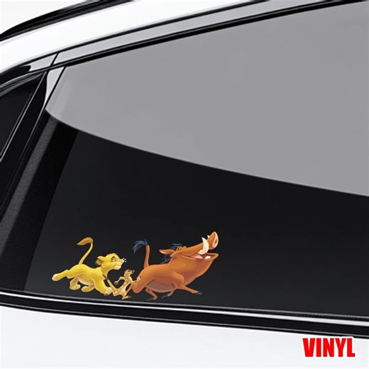 Lion King Simba Peekaboo Sticker, Disney Lion King Peeker Peeking Car Window Decals - Bumper Waterproof Stickers - Pack Stickers D2KY25 - Etsy