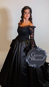 Black Lace Gothic Wedding Dress Medieval Dress Elven Bell Sleeve Victorian Alternative Bridal Gown Dark Queen Dress Black Bridal Gown - Etsy