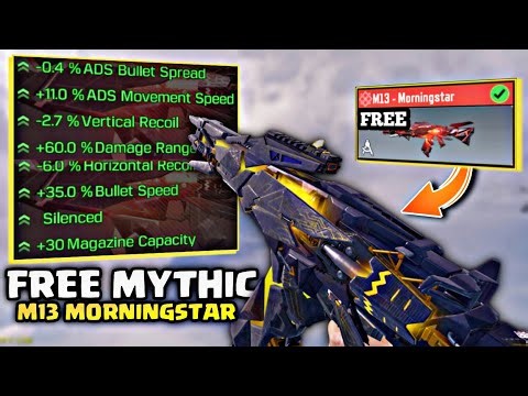 Free Mythic M13 Morningstar + Best Gunsmith Loadout | CODM