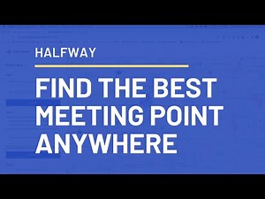 Find halfway between multiple locations | Route Halfway Point Calculator