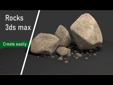How to create Rocks 3ds max tutorial
