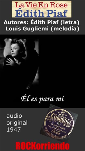 EDITH PIAF LA VIE EN ROSE #édithpiaf #musicafrancesa