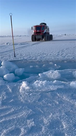 Another best day! Well over the 82 degree North mark with about 90km (!) to the pole achieved on Day 70. We can’t get comfortable thinking this could be the pace - we’ve been lucky with weather, ice, and good satellite images. But fingers crossed for more like this!#TransGlobalCar #wunderlust #expedition #travel #worldwide #ArcticTrucks #Yemelya #Ford #FordExpedition #AT44 #explorers #Canada #ExploreWithoutLimits #DriveYOURadventure #arctic #adventure #exploration | Transglobal Car Expedition