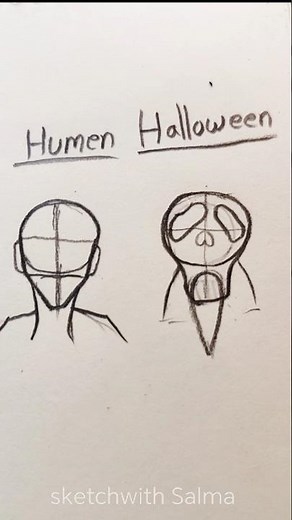 How to draw halloween 👻💀 #drawing #easydrawing #howtodraw #shorts #halloween #foryou