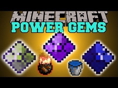Minecraft: POWER GEMS (CRAFT SPECIAL WEAPONS & ARMOR WITH ABILITIES) Mod Showcase
