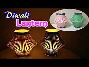 Easy Diwali Lantern Making at Home | Diy Paper Lantern | Diwali Decoration Ideas with Paper