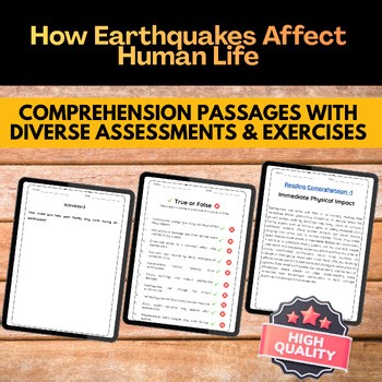 How Earthquakes Affect Human Life | Science Reading Comprehension & Activities