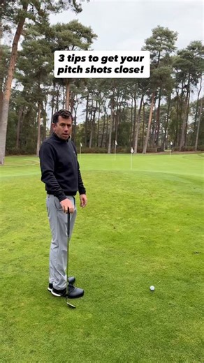 How I played this shot ⬇️ Pitching is one of the areas of golf I see amateurs struggle with the most, so here is how I like to play them: 1️⃣ Keep 60% if your weight on the lead side 2️⃣ Maintain loose, soft arms 3️⃣ Rotate your chest through to the target #dangrievegolf #golfcoaching #pitchshots | Dan Grieve Golf
