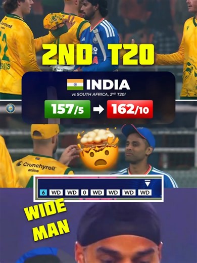 Ind vs sa 2nd t20 highlights 2025 | Arshdeep Singh wide ball | Ind vs sa 2025 | #shorts #indvssa #cricketforlife #indiancricketteam