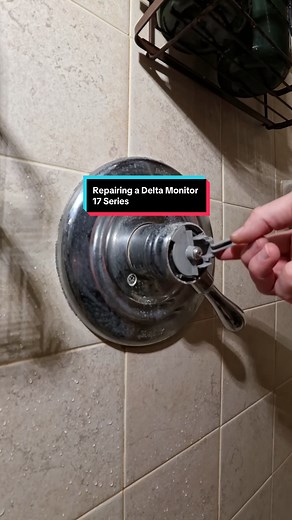 Repairing a Delta Monitor 17 Series shower valve 💦 #plumbing #plumber #asmr #diy #fyp