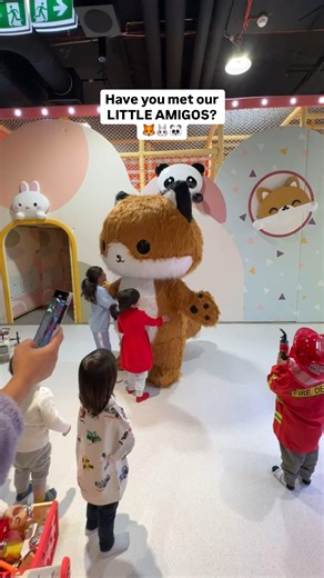 3.9K views | Have you met our Little Amigos? 力 Lola the Rabbit, Peri the Panda, and Hugo the Fox come out to play on special occasions.. They have big personalities and love to play if you ever see them around on your next visit come say hey! | Little Amigos Kids Cafe | Facebook