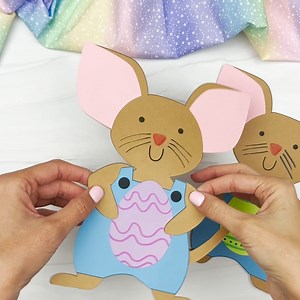 🐁 Happy Easter Mouse Craft ✂️ Get the template on the blog | Simple Everyday Mom